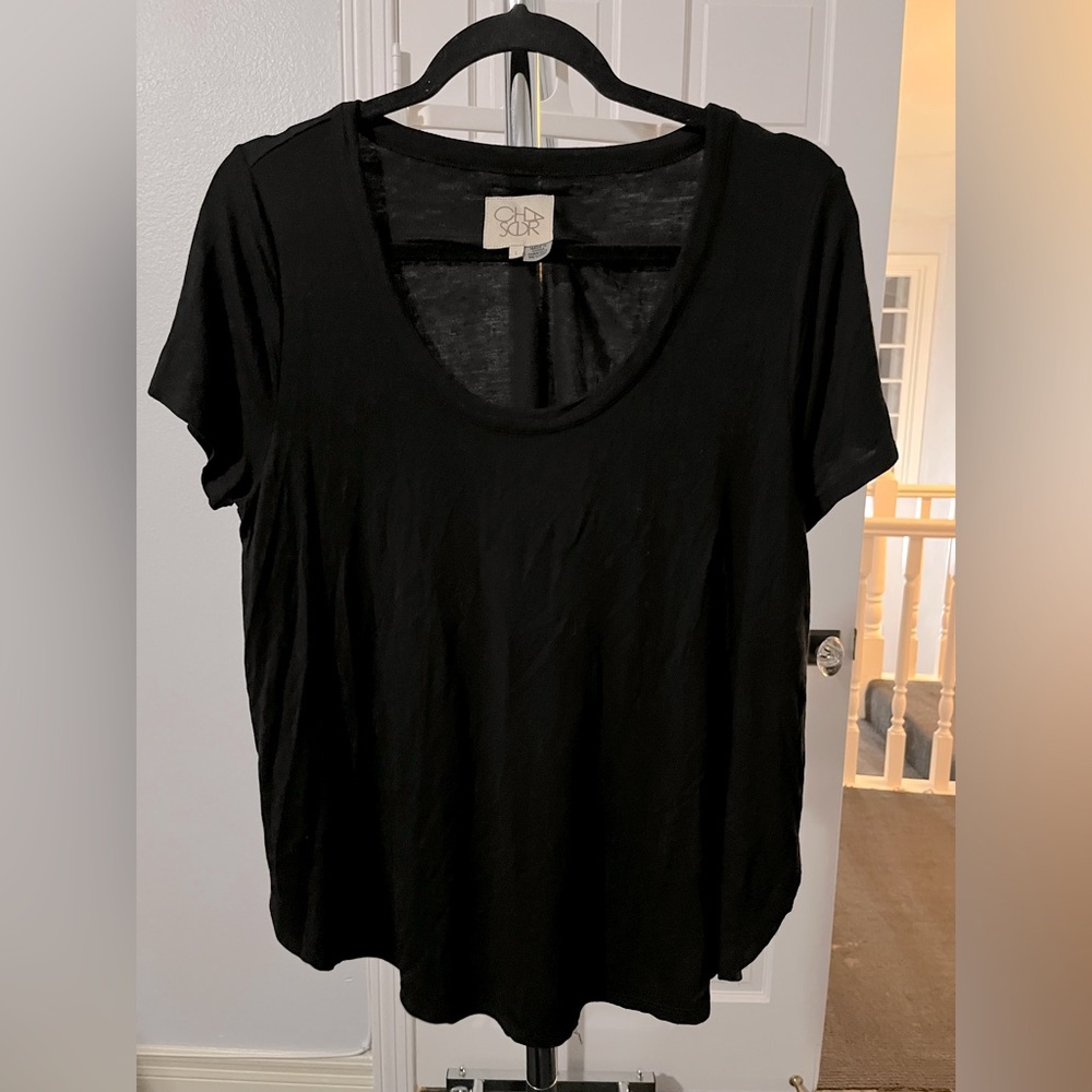Women’s Chaser Basic Ribbed Wide Short
Sleeve Oversized blouse